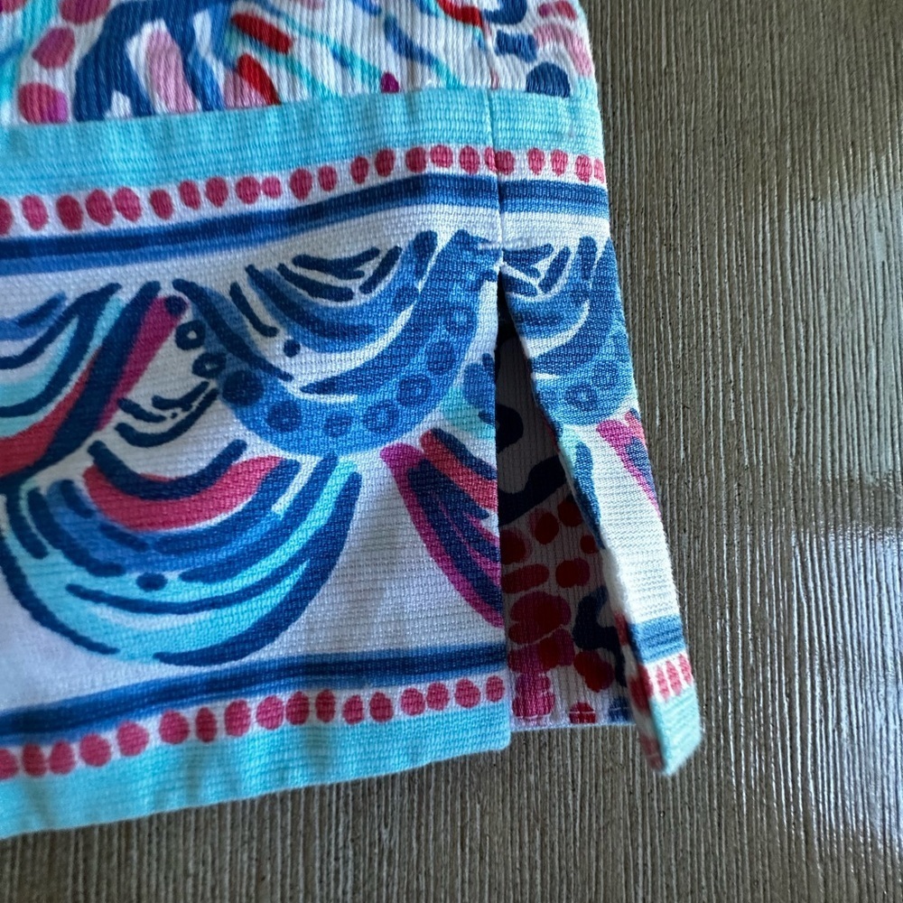 Lilly Pulitzer seashell marigold skort with pockets 10 EUC - Picture 4 of 9